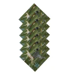 Green Forest Printed Dining Table Napkins - Image 3