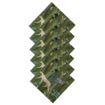Green Forest Printed Dining Table Napkins - Image 4