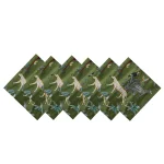 Green Forest Printed Dining Table Napkins - Image 5