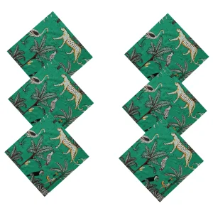 Green Napkins Set of 48 PC Pure Cotton Tea Cloth - Image 3