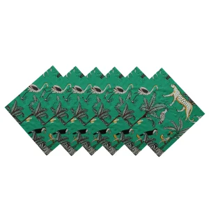 Green Napkins Set of 48 PC Pure Cotton Tea Cloth - Image 6