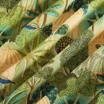 Green Peacock Garden Printed Cotton Napkins - Image 7