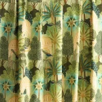 Green Peacock Garden Printed Cotton Napkins - Image 9