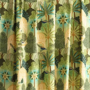 Green Peacock Garden Printed Cotton Napkins - Image 9