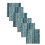 Green Striped Print Napkins Dining Table Decor Cloth - Image 2