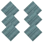 Green Striped Print Napkins Dining Table Decor Cloth - Image 3