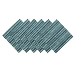 Green Striped Print Napkins Dining Table Decor Cloth - Image 5