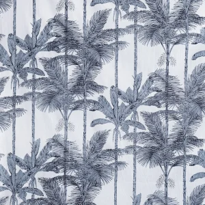 Grey Color Palm Tree Printed Cotton Napkins - Image 7