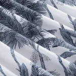 Grey Color Palm Tree Printed Cotton Napkins - Image 9