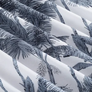 Grey Color Palm Tree Printed Cotton Napkins - Image 9