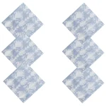 Grey Ikat Printed Napkins Set Washable Cloth