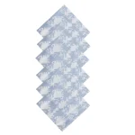 Grey Ikat Printed Napkins Set Washable Cloth - Image 4