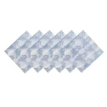 Grey Ikat Printed Napkins Set Washable Cloth - Image 5