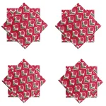 Hand Block Floral Print Cloth Table Decor Napkins - Image 2