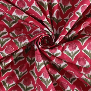 Hand Block Floral Print Cloth Table Decor Napkins - Image 6