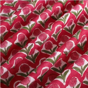 Hand Block Floral Print Cloth Table Decor Napkins - Image 7