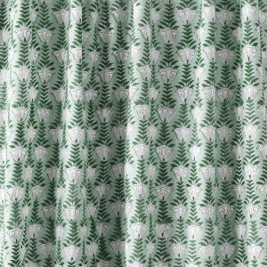 Hand Block Flower Printed Cotton Table Green Napkins - Image 6