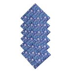 Hand Block Print Blue Floral Napkins