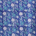 Hand Block Print Blue Floral Napkins - Image 8