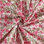 Hand Block Print Cotton Voile Fabric Kitchen Napkins - Image 7