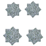 Hand Block Printed Cotton Napkins Wedding Table Cloth - Image 2