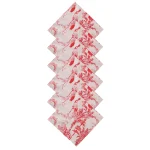 Handmade Red Forest Printed Cotton Napkins - Image 3