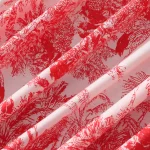 Handmade Red Forest Printed Cotton Napkins - Image 6