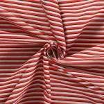 Handmade Red Striped Printed Cotton Napkins - Image 8