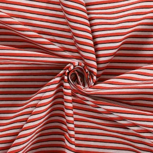 Handmade Red Striped Printed Cotton Napkins - Image 8