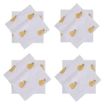 Indian Block Print Pear Dining Table Napkins - Image 3