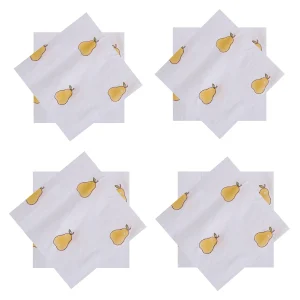 Indian Block Print Pear Dining Table Napkins - Image 3