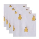 Indian Block Print Pear Dining Table Napkins - Image 2