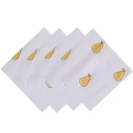 Indian Block Print Pear Dining Table Napkins