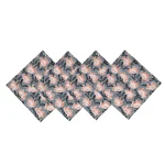 Indian Cotton Floral Block Print Napkins - Image 2