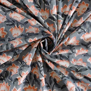 Indian Cotton Floral Block Print Napkins - Image 7