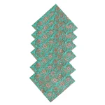 Indian Hand Block 100%Cotton Print Napkins Green Floral - Image 6