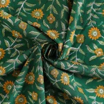 Indian Hand Block 100%Cotton Print Napkins Green Floral - Image 7