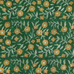 Indian Hand Block 100%Cotton Print Napkins Green Floral - Image 8
