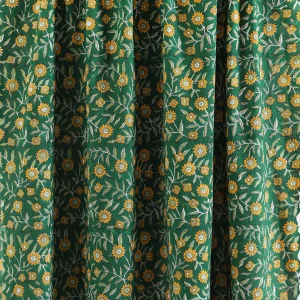 Indian Hand Block 100%Cotton Print Napkins Green Floral - Image 9