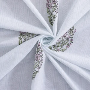 Indian Handmade Cotton Floral Printed Dining Table Cloth - Image 4
