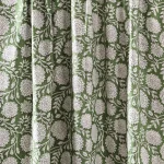 Indian Handmade Green Floral Printed Cotton Napkins - Image 5