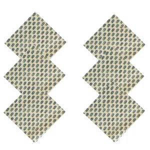 Indian Leaf Print Table Cloth Reusable Cotton Napkins Set - Image 4
