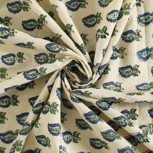 Indian Leaf Print Table Cloth Reusable Cotton Napkins Set - Image 7