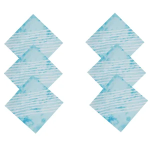 Indian Tie Dye Stripe Printed Kitchen Table Napkins - Image 3