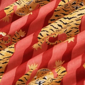 Indian Tiger Printed Dinning Table Cotton Napkins - Image 7