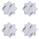 Kids Giraffe Block Printed Cotton Napkins Set - Image 2