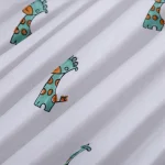 Kids Giraffe Block Printed Cotton Napkins Set - Image 7