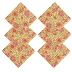 Kitchen & Table Decor Hand Block Printed Cotton Napkins - Image 4