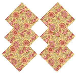 Kitchen & Table Decor Hand Block Printed Cotton Napkins - Image 4