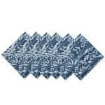 Luxury Blue Soft Cotton Napkins Dinner Table Cloths - Image 5